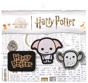 Harry Potter Dobby & Hedwig Mini Iron On Badge